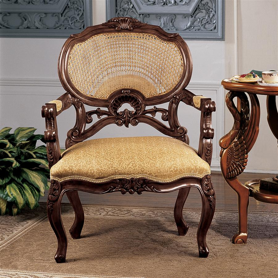 Design Toscano Chateau Marquee Occasional Chair   Victorian   Armchairs And Accent Chairs   by Kolibri Decor  Houzz