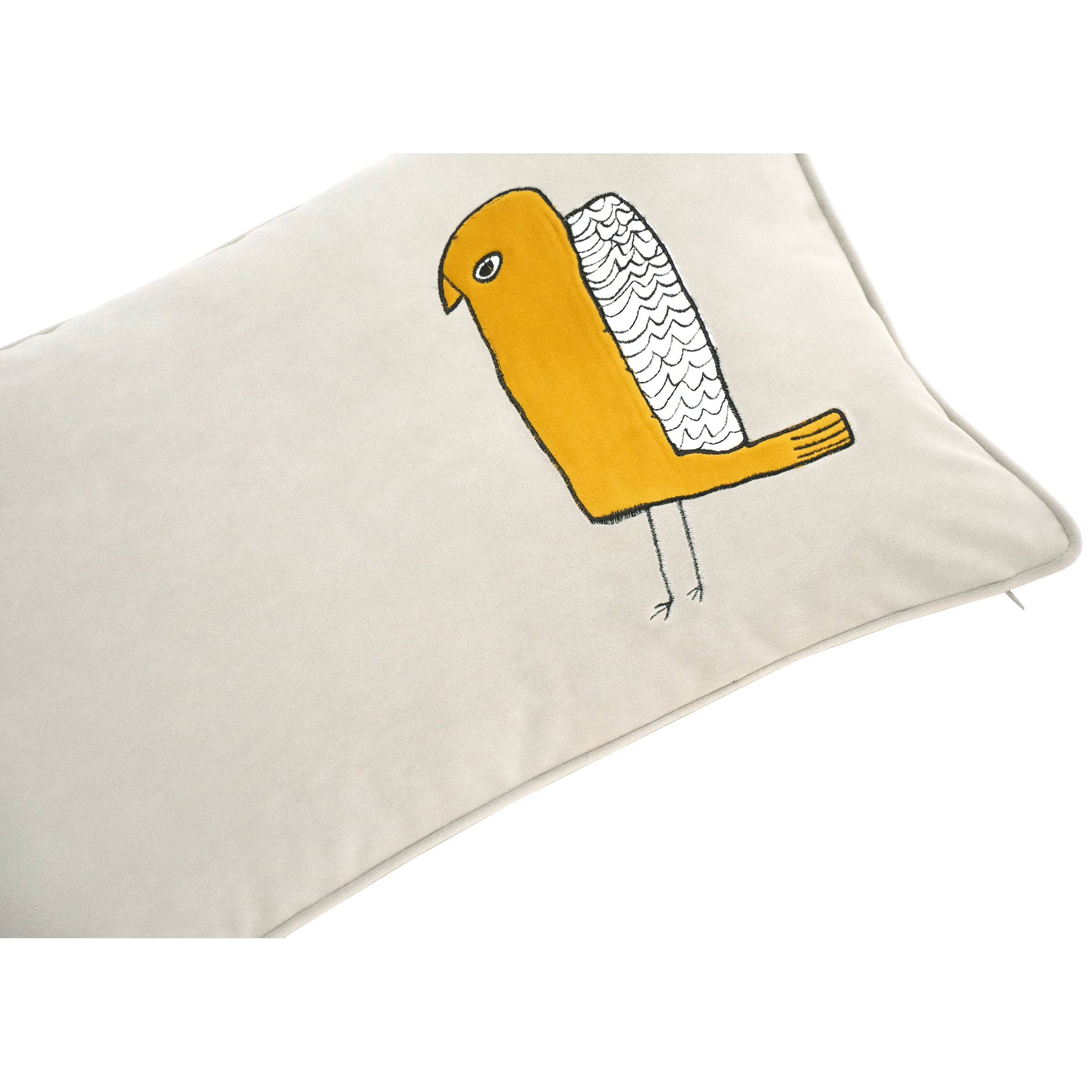 30X55 Cm Small Stone Bird Embroidered Cushion Ecc-028