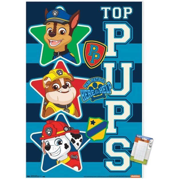 Trends International Nickelodeon Paw Patrol Top Pups Unframed Wall Poster Prints