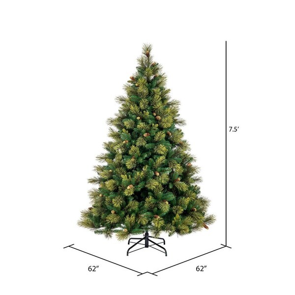 Vickerman 6.5' x 56 Emerald Mixed Fir Artificial Christmas Tree，Unlit