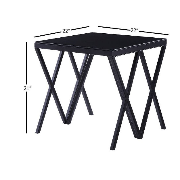 Accent Tables Black And Glass Acme Furniture