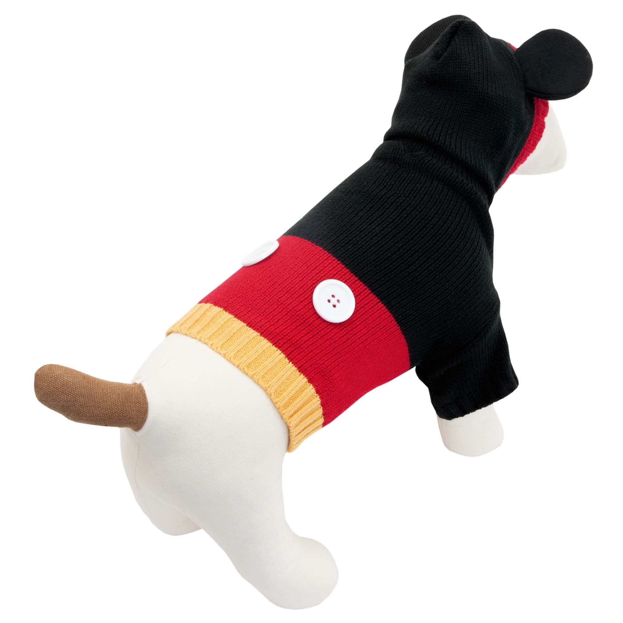 Harry Barker Black Classic Mickey Ear Dog Sweater， X-Small