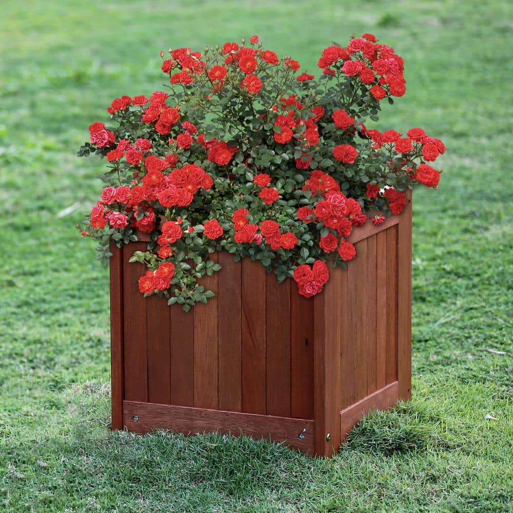 Furinno Tioman Natural Hardwood Flower Box FG16450