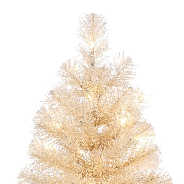 Kurt Adler 3Foot Prelit LED Twinkle Cream Colored Tree