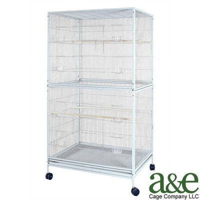 A and E Cage Co. Flight Bird Cage-Platinum