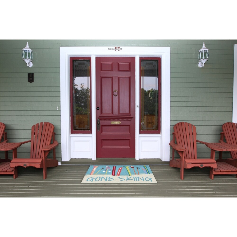 Liora Manne Frontporch Gone Skiing Indoor/Outdoor Mat