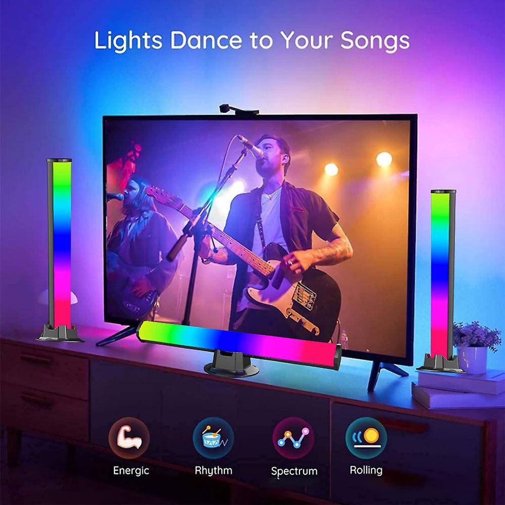 Led Pickup Light Rgb Sound Control Symphony Lamp App Control Music Rhythm Lights Ambient Led Lamp Bar Dj Disco Decoration Light