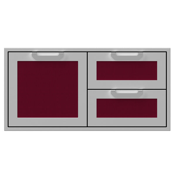 Hestan 42 Double Drawer & Storage Door Combination With Color Options