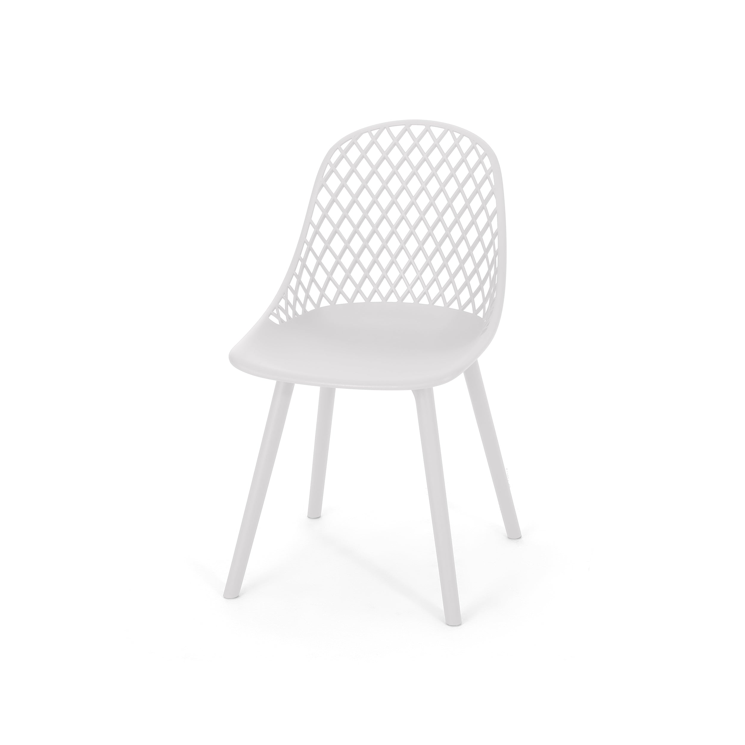 Lucy Outdoor Modern Dining Chair (Set of 4)