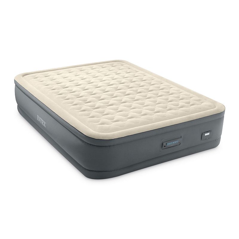 Intex Premaire Ii Fiber-tech Elevated Air Mattress With Built In Pump， Queen