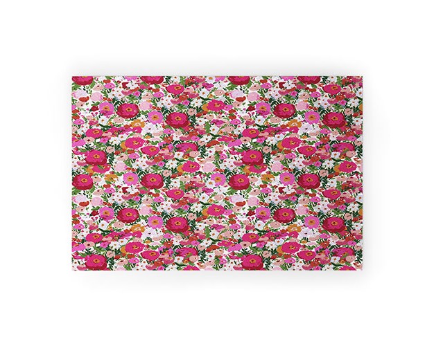 Alison Janssen Never Too Many Flowers Welcome Mat Society6