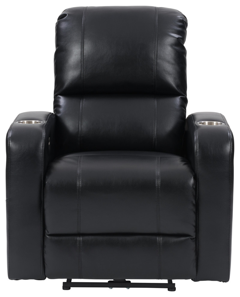 CorLiving Oren PU Theatre Recliner   Contemporary   Recliner Chairs   by CorLiving Distribution LLC  Houzz