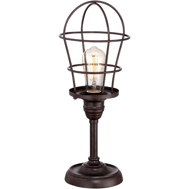 High Bronze Wire Cage Edison Bulb For Bedroom Bedside Office