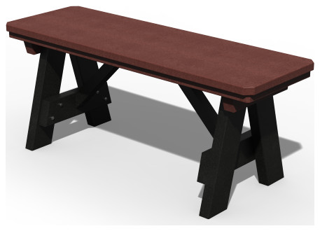 Poly Lumber Dining Bench   Contemporary   Outdoor Benches   by Furniture Barn USA  Houzz