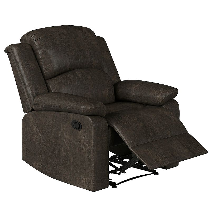 Relax-a-Lounger Dayton Plush Recliner Arm Chair