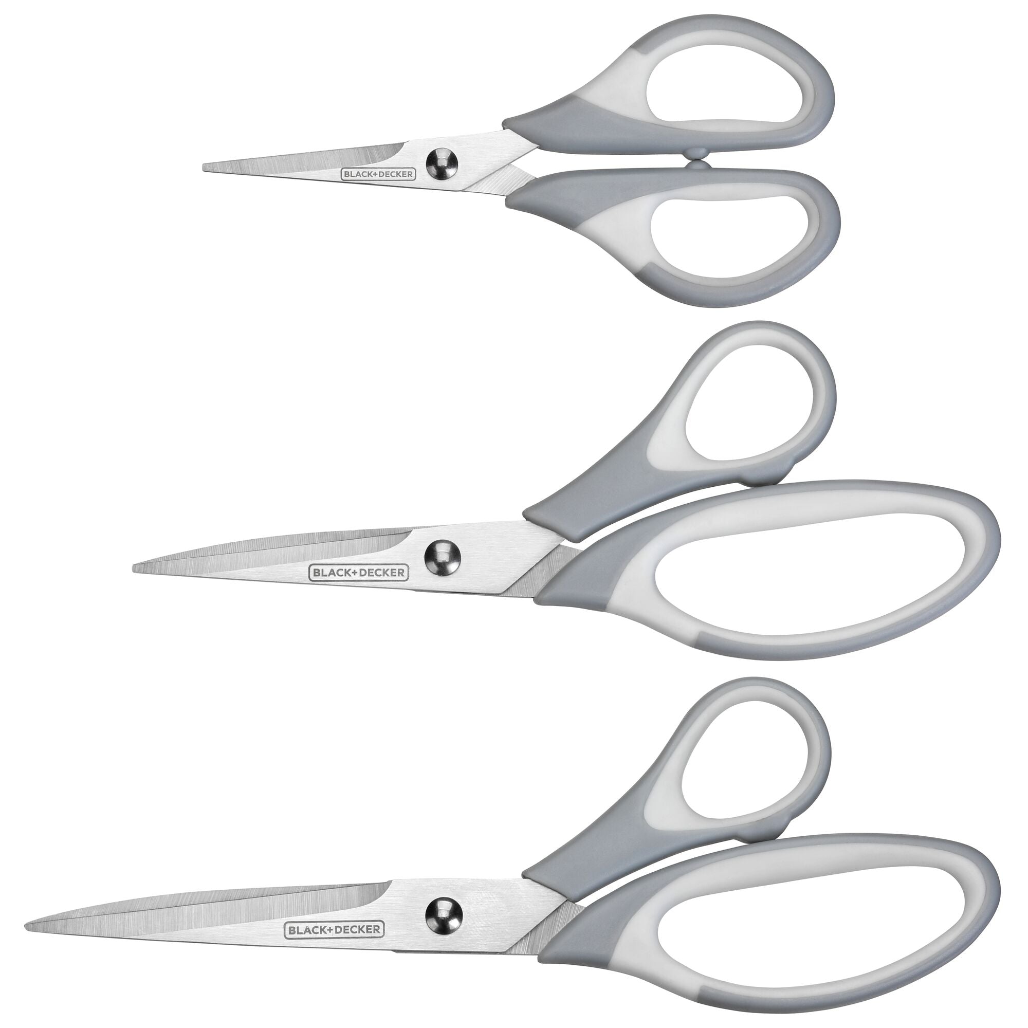 Scissors Multi-Pack with 5.5 in., 6.5 in., and 8.5 in. Multipurpose Scissors