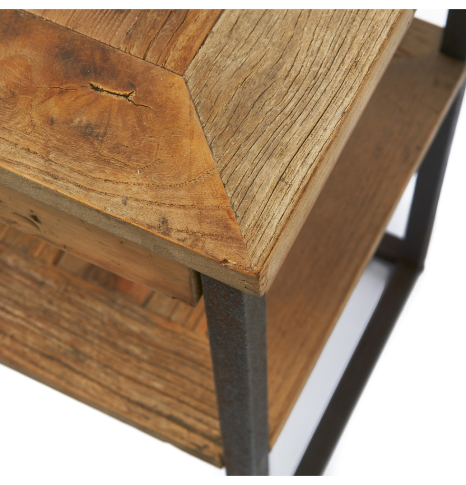 Industrial Elm Side Table  Rivièra Maison Shelter Island   Industrial   Side Tables And End Tables   by Oroa   Distinctive Furniture  Houzz