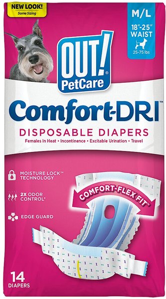 OUT! Disposable Female Dog Diapers