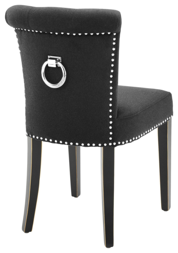 Black Dining Chair  Eichholtz Key Largo   Transitional   Dining Chairs   by Oroa   Distinctive Furniture  Houzz