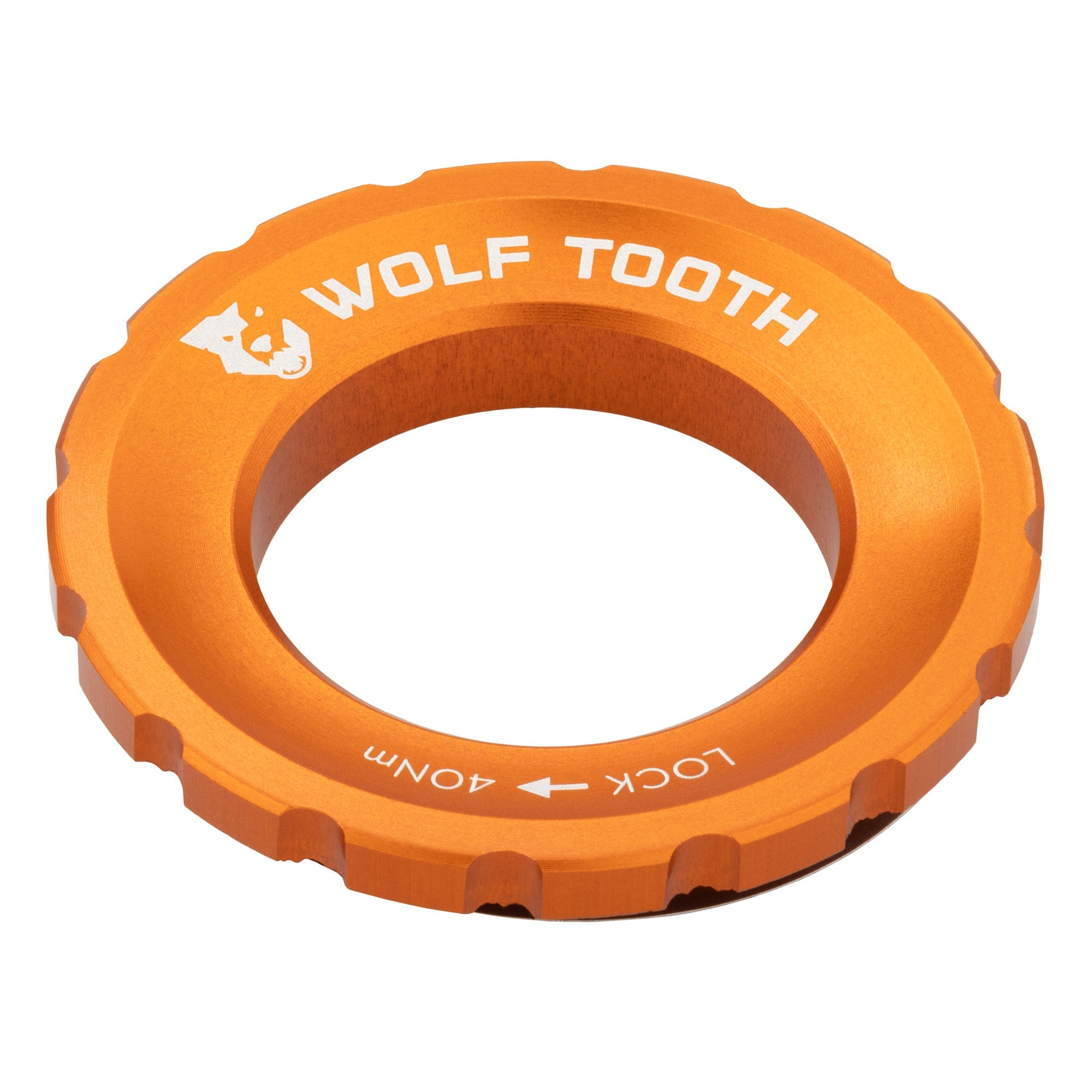 Wolf Tooth Components Centerlock Rotor Lockring - Orange