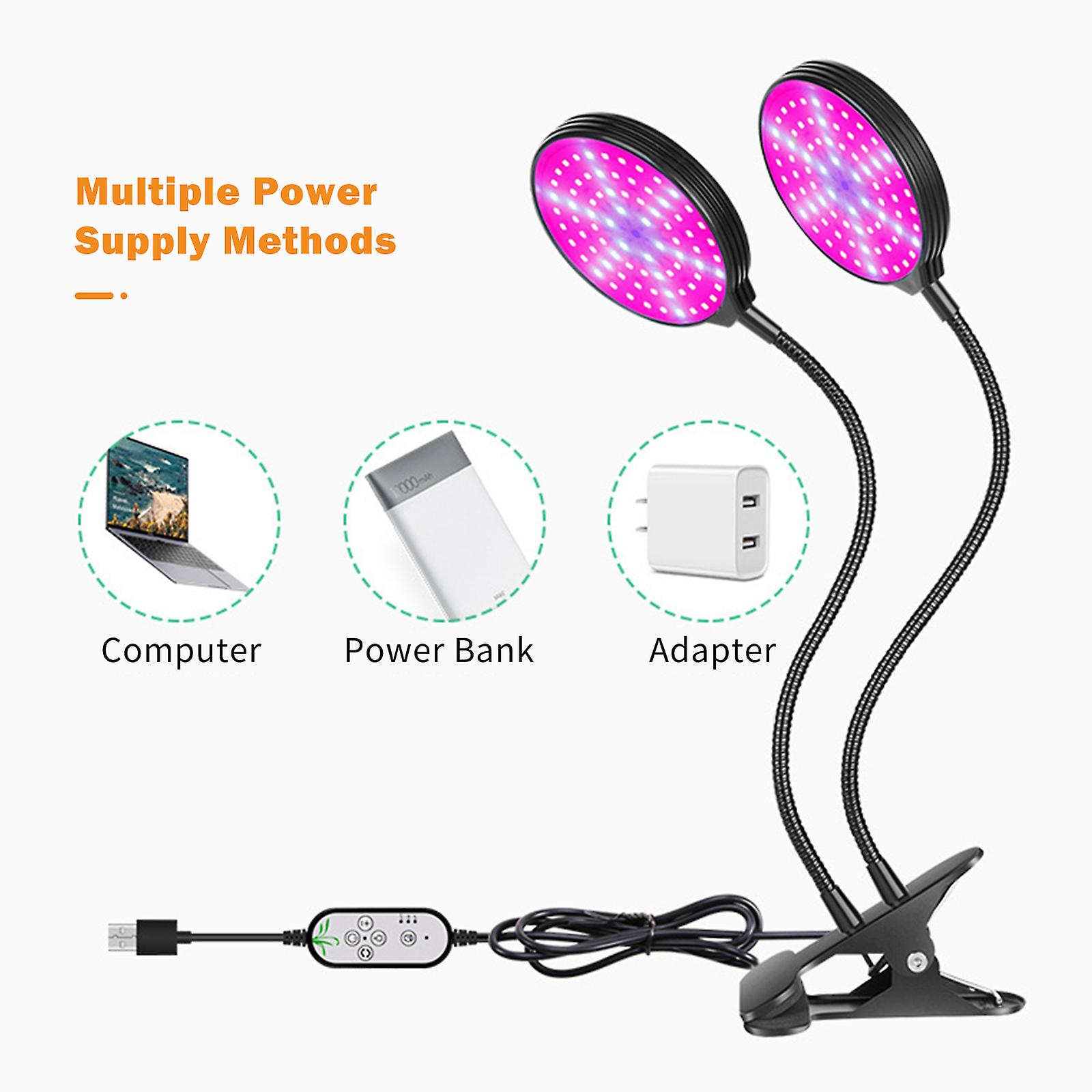 1 Led Grow Light 1 User Manual Note: 1. It Is Recommended To Use A 5v/3a Adapter (shipped Without Adapter) 2. The Installation Distance Is Less Than 2