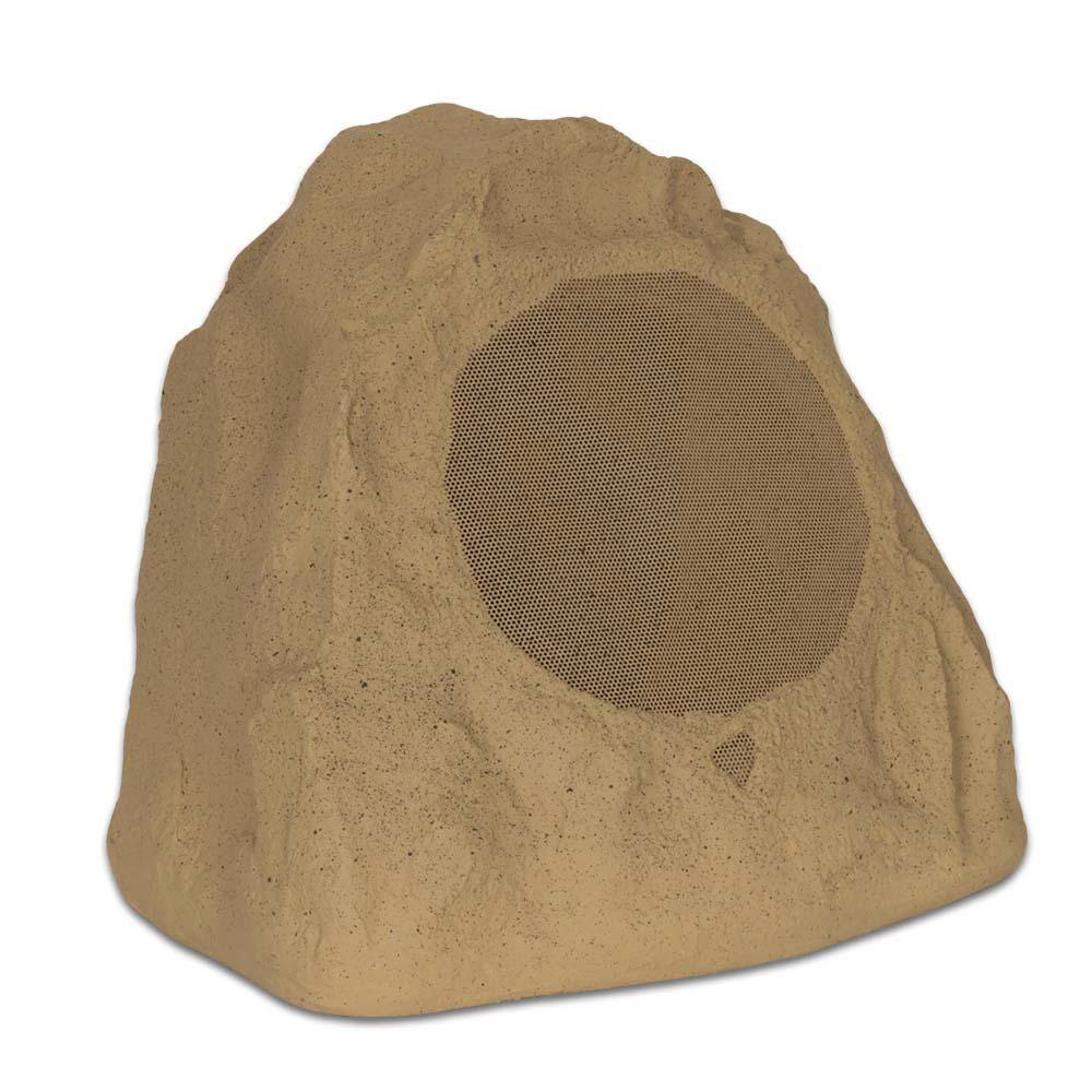 Theater Solutions by Goldwood Outdoor Sandstone 8 in. Rock 2-Speaker Set for Yard Deck 2R8S