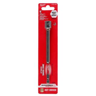 MW SHOCKWAVE Impact Duty 716 in. x 6 in. Alloy Steel Magnetic Nut Driver (1-Pack) 49-66-4586