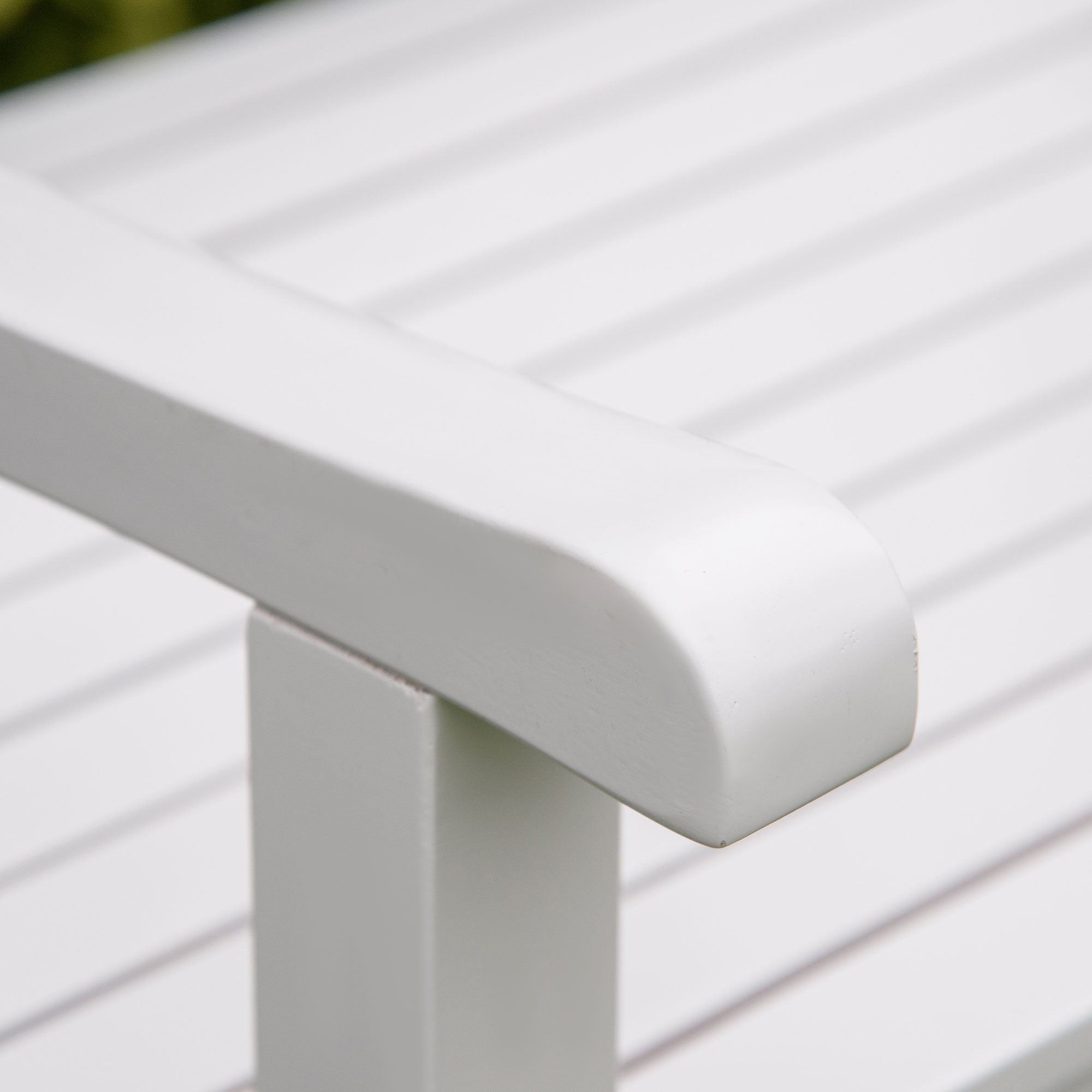 Outsunny 2-Seater Wooden Garden Bench, White