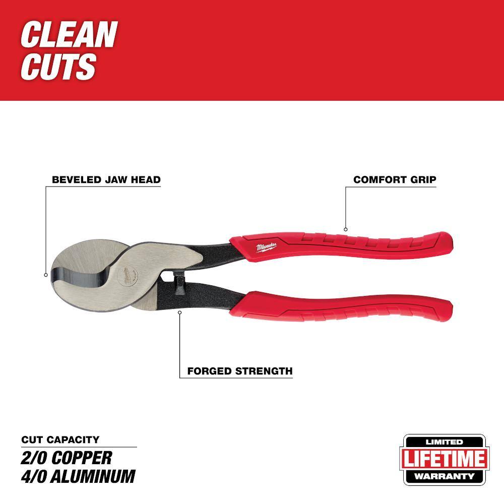 MW 10 in. Cable Cutting Pliers 48-22-6104