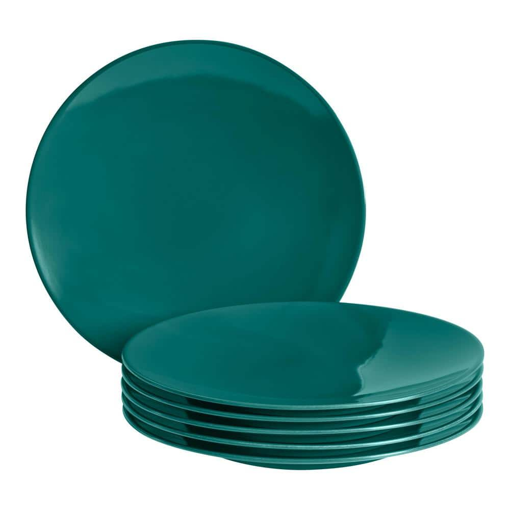 StyleWell Taryn Melamine Salad Plate in Gloss Malachite Green (Set of 6) AA2179MAL