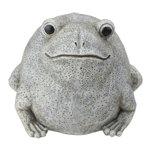 Frog Figurine Outdoor Garden Statue White brown