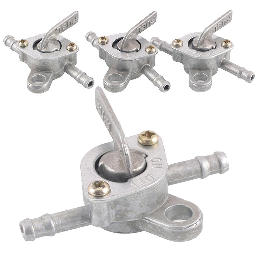 Fuel Tank Tap Valve Fuel Tank Valve Switch Oil Switch Universal Retrofit Accessories For Off-road Vehicles Atv Mopeds Scooters Karts Silver