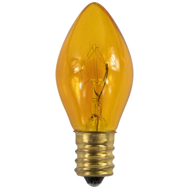 Northlight Pack Of 25 Transparent Yellow C7 Christmas Replacement Bulbs