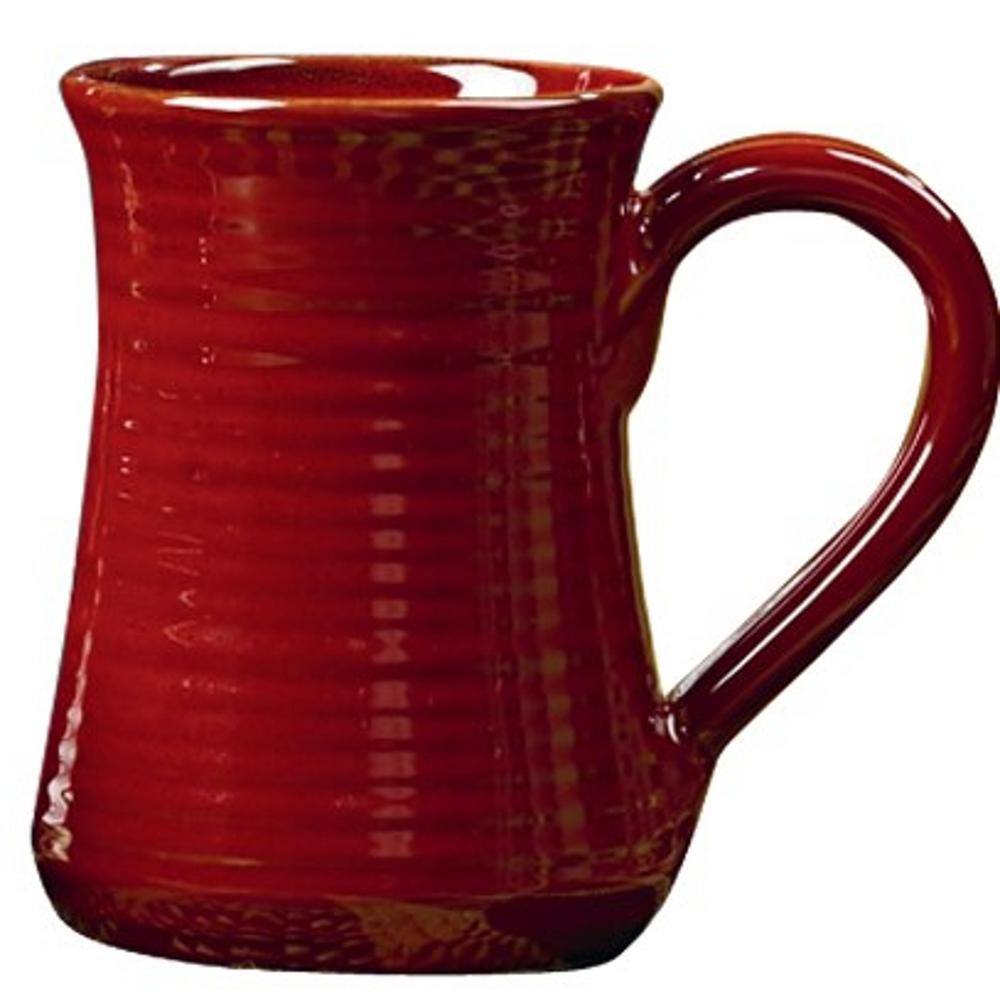 Park Designs Aspen 18 oz. Red Ceramic Coffee Mug (Set of 4) 479-660M