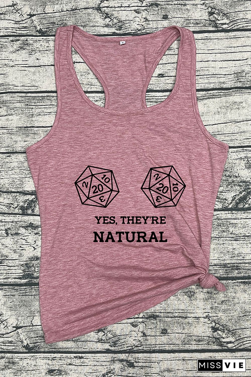 Yes, They're Natural Sleeveless Tank Top Wholesale