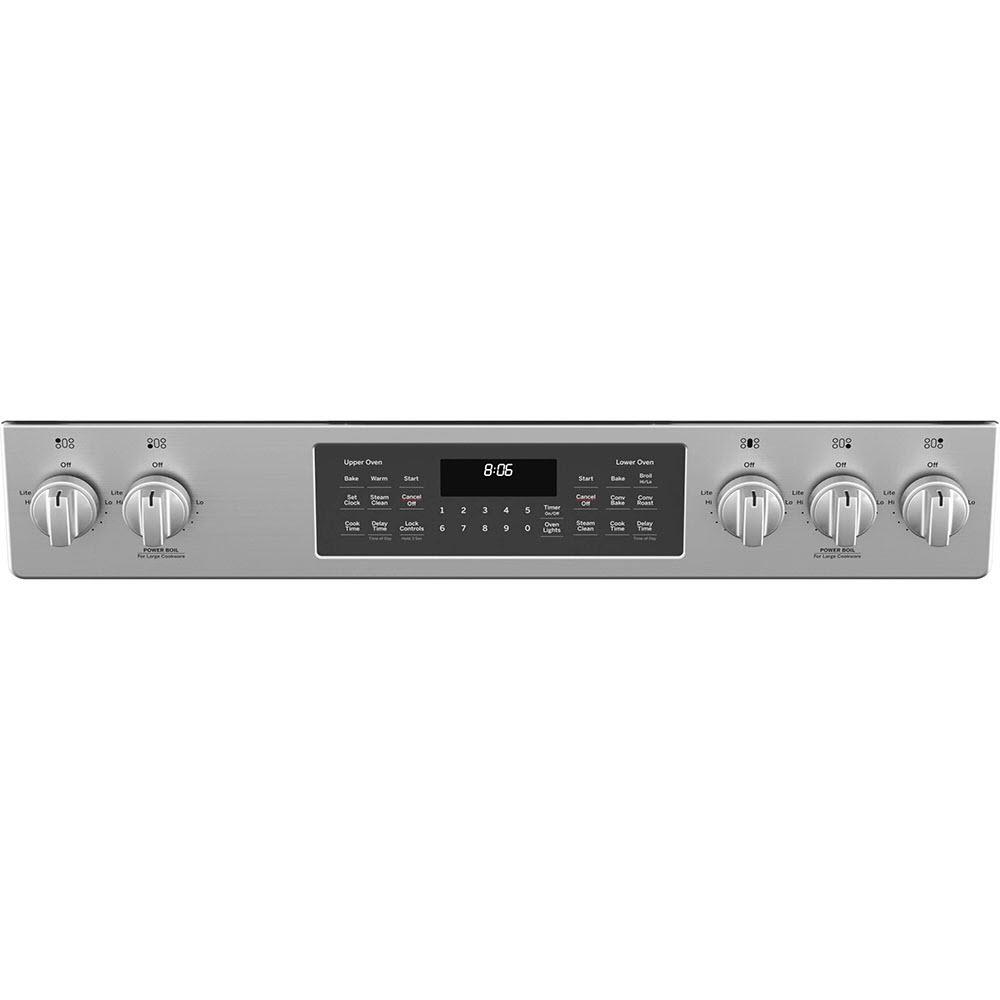 GE 30-inch Slide-in Gas Range with True European Convection Technology JCGSS86SPSS