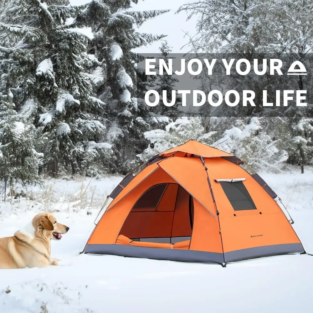 In Stock 79*61*50in 2 3 Person Camping Tent Outdoor Hiking Family Cheap Tents Waterproof For Retail