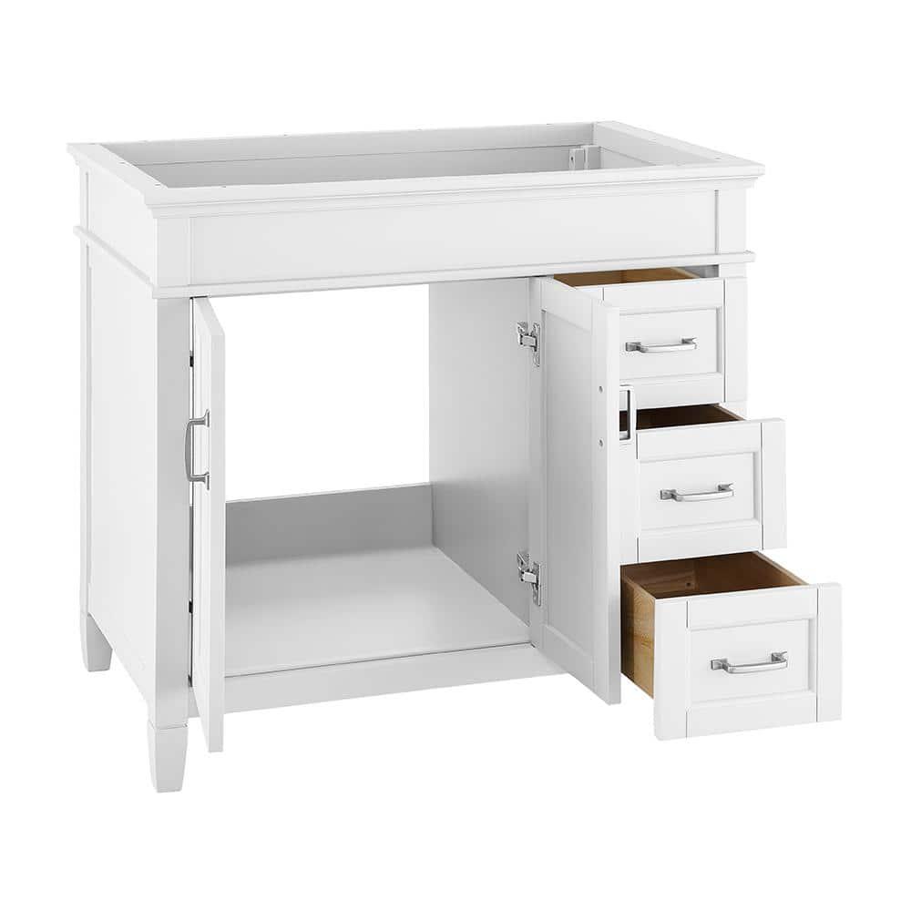 Home Decorators Collection Ashburn 36 in W x 2175 in D Vanity Cabinet in White