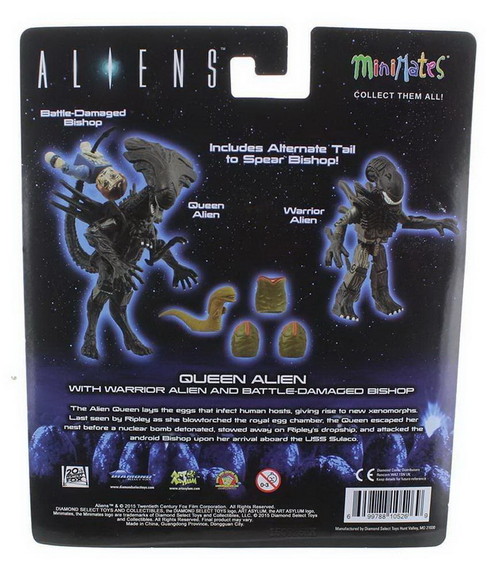 DC Direct Aliens Deluxe Queen Alien with Warrior A...