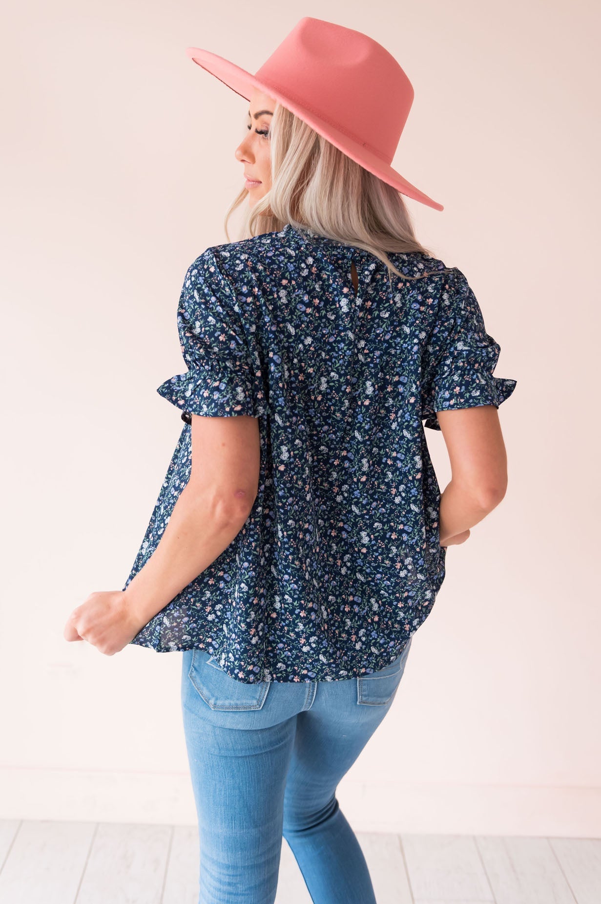 Glimmer Of Hope Modest Floral Blouse