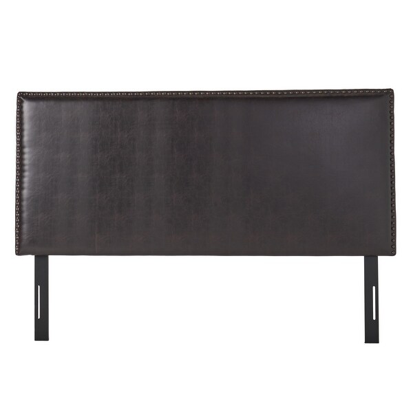 Hilton Adjustable King/ California King Bonded Leather King Headboard by Christopher Knight Home - - 9419802