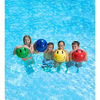 Poolmaster 16 in. Smile Play Beach Balls (4-Pack) 81114