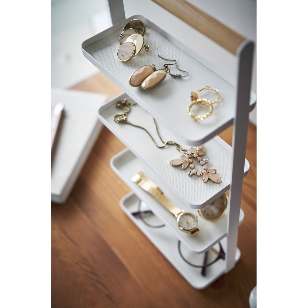 Yamazaki Home Jewelry and Accessory Trays  Steel and Wood