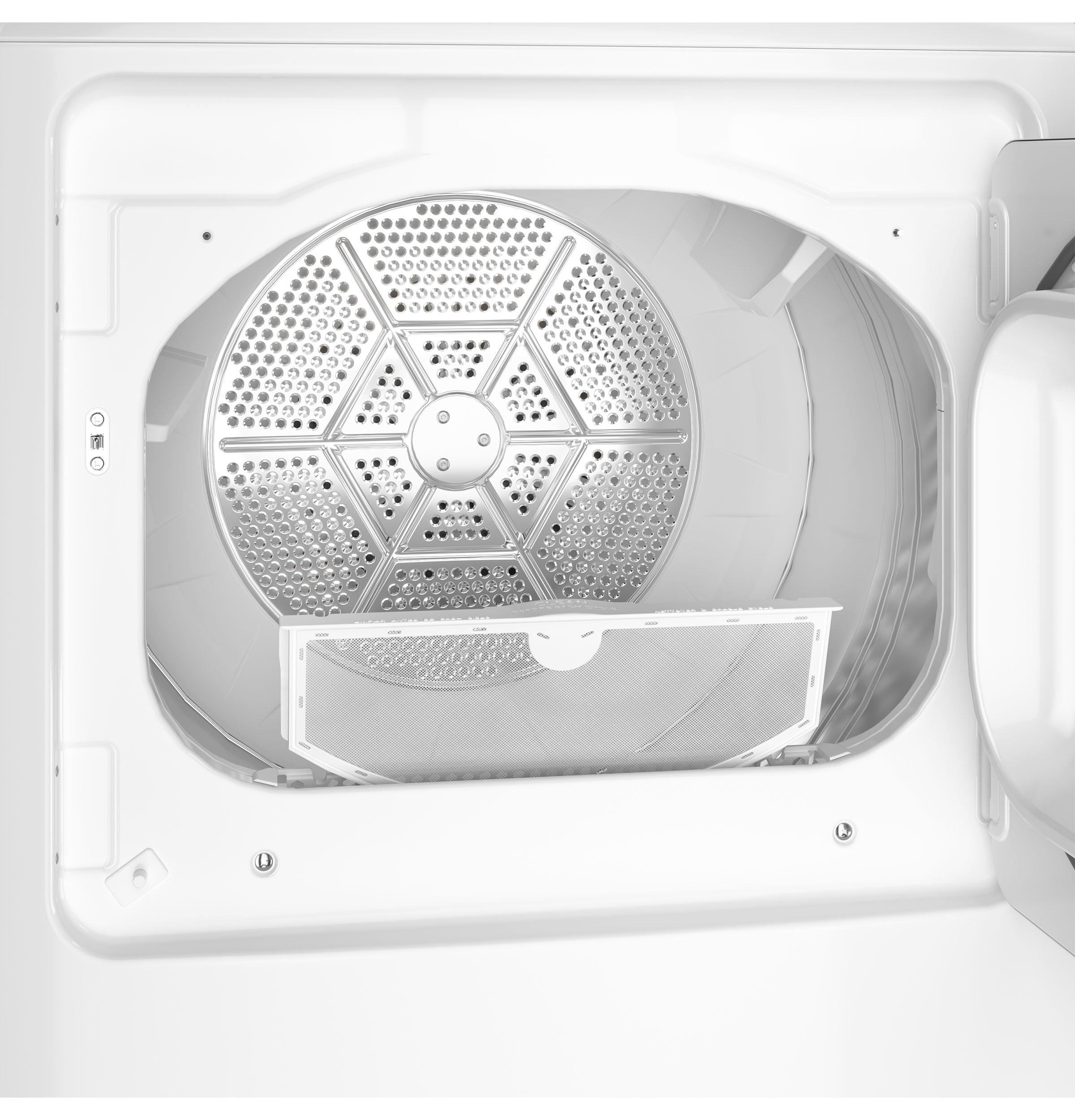 Ge Appliances GTD48EASWWB Ge® 7.2 Cu. Ft. Capacity Electric Dryer With Up To 120 Ft. Venting And Extended Tumble