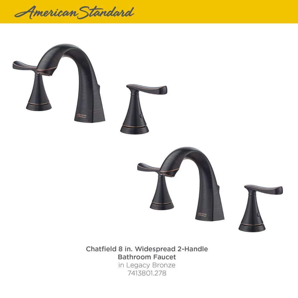 American Standard Chatfield 8 in Widespread 2Handle Bathroom Faucet