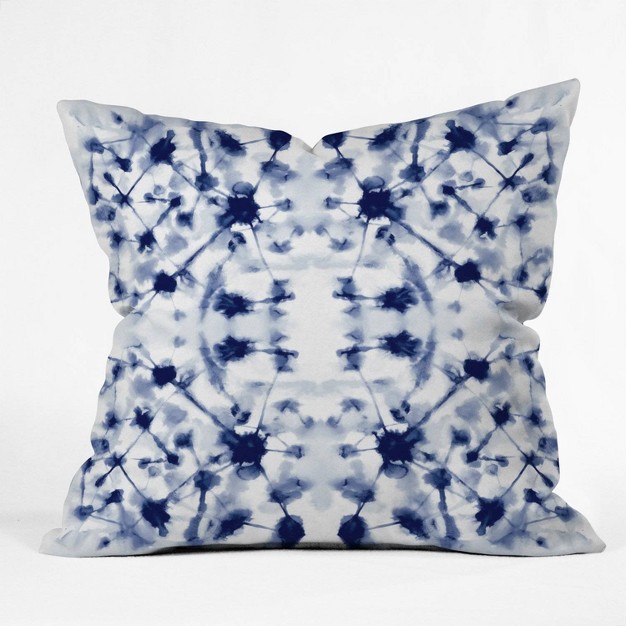 Jacqueline Maldonado Cosmic Connections Blue Throw Pillow Blue Deny Designs