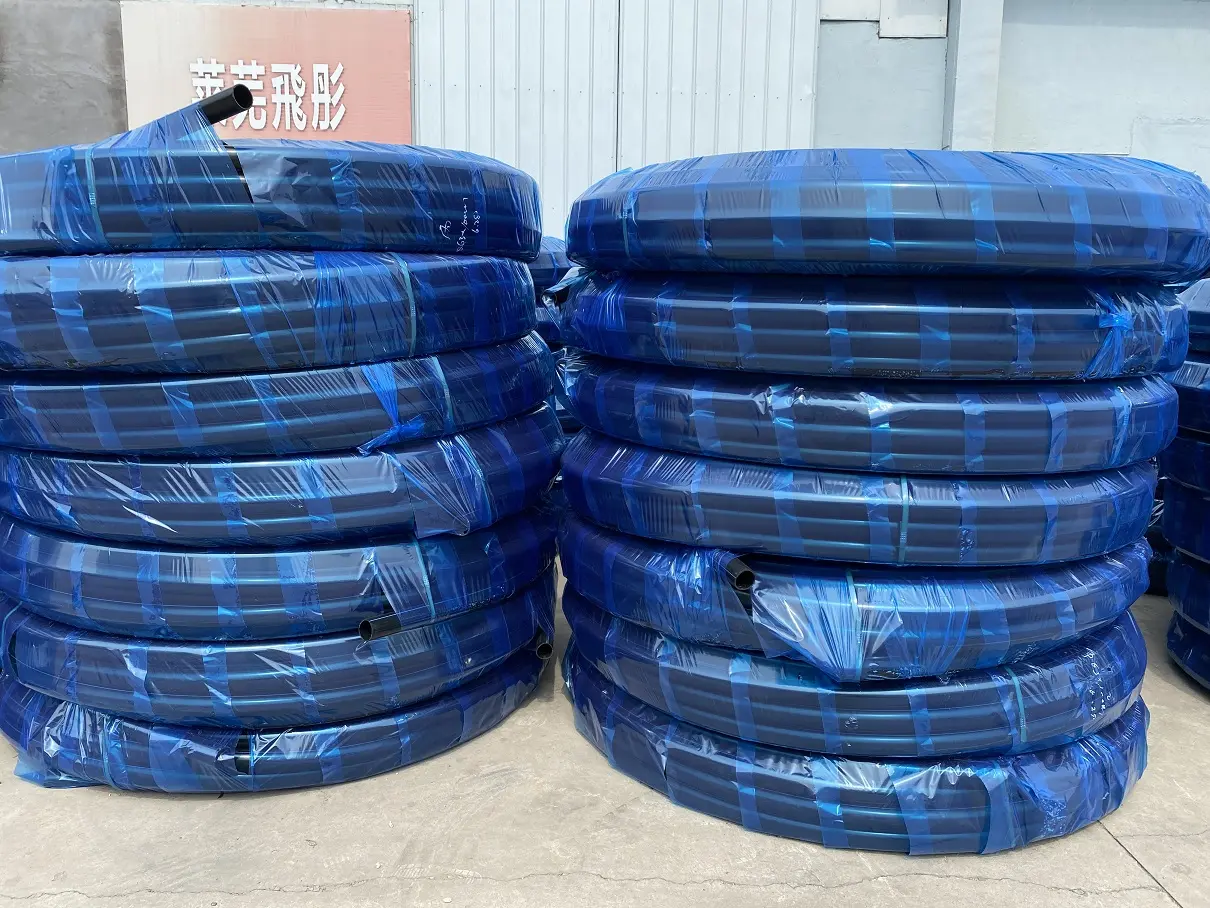 High Quality Durable Garden Farmland Irrigation Water Pipe Black PE Coil Irrigation Water Main Pipeline HDPE Pipe