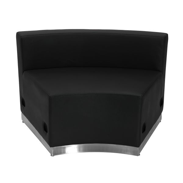 Flash Furniture Alon Series Black Leather Concave Chair