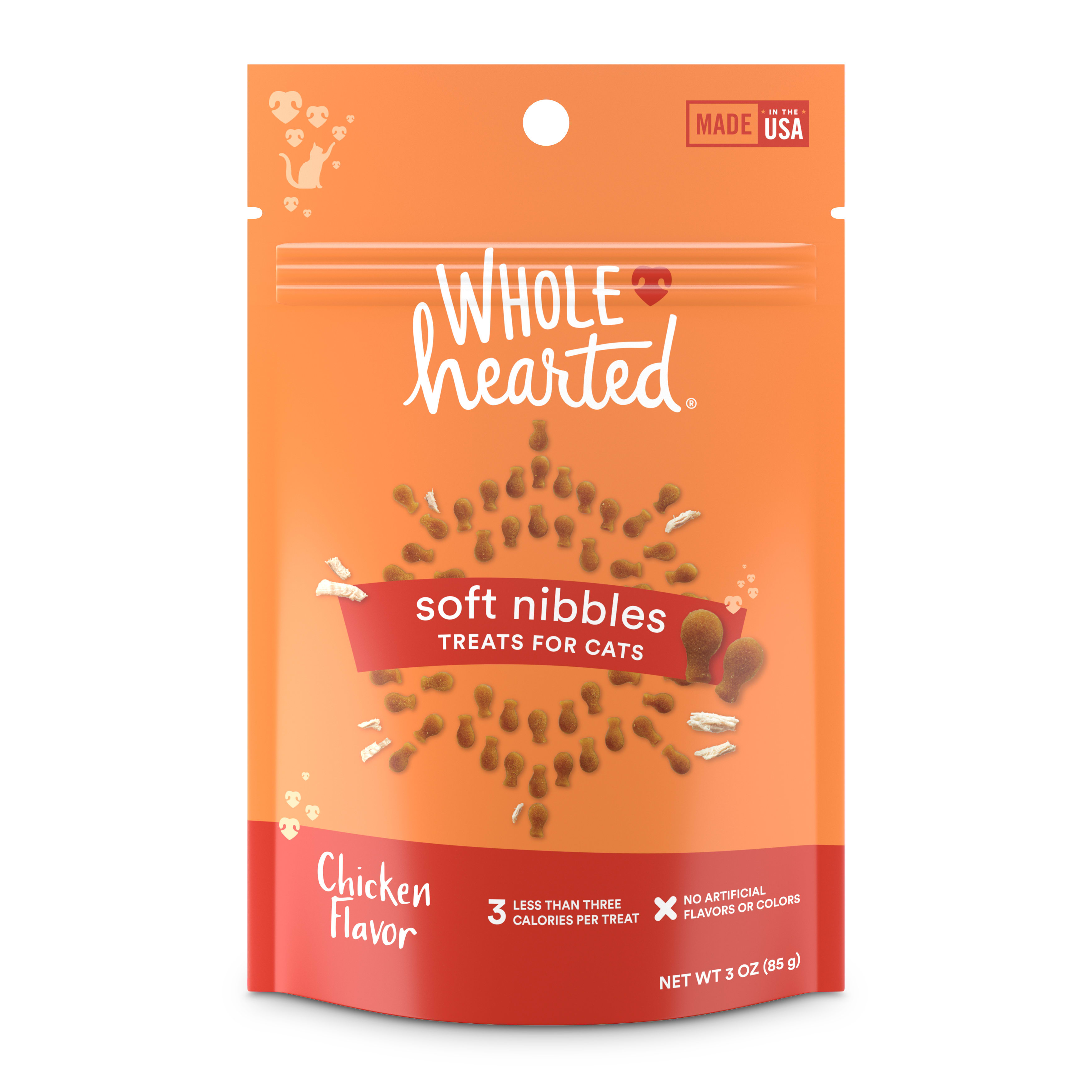 WholeHearted Savory  Tasty Soft Cat Treats - Chicken Recipe， 3 OZ