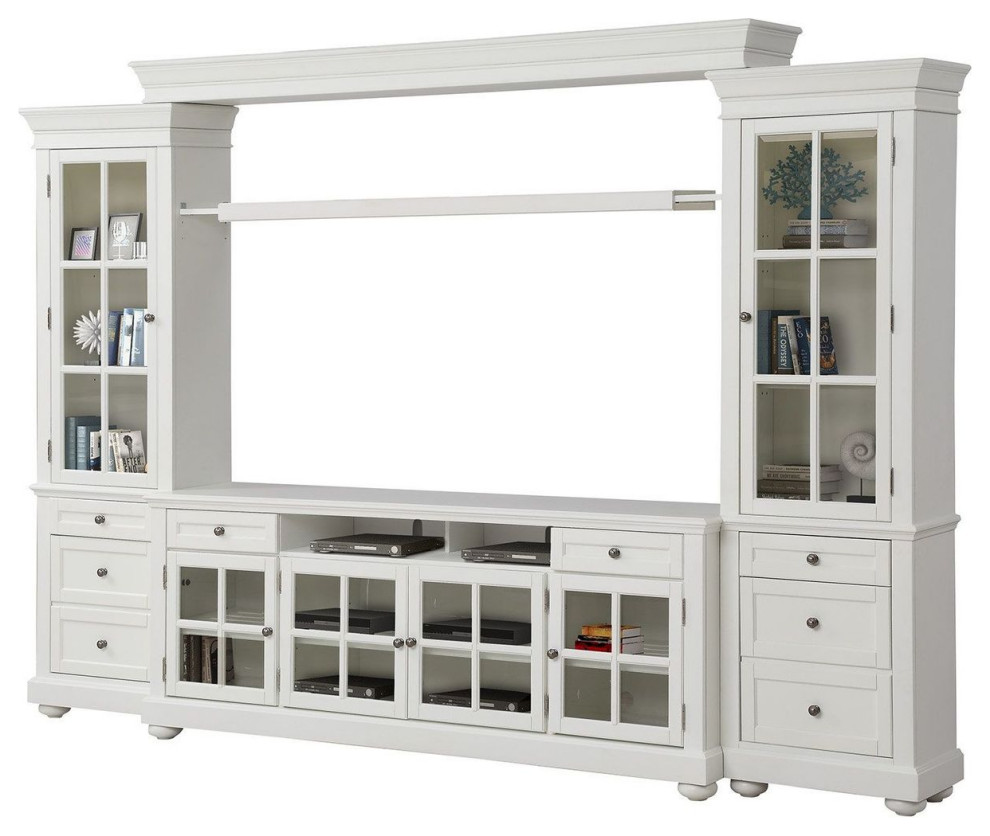 Parker House Cape Cod 4 Piece Entertainment Wall   Traditional   Entertainment Centers And Tv Stands   by Unlimited Furniture Group  Houzz